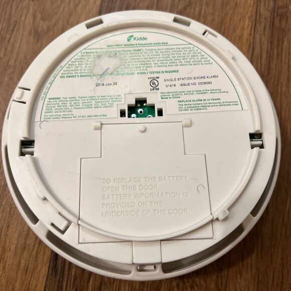 KIDDE SMOKE ALARM DETECTOR PI9010 SINGLE STATION ALARM PHOTOELECTRIC IONIZATION - Picture 5 of 7